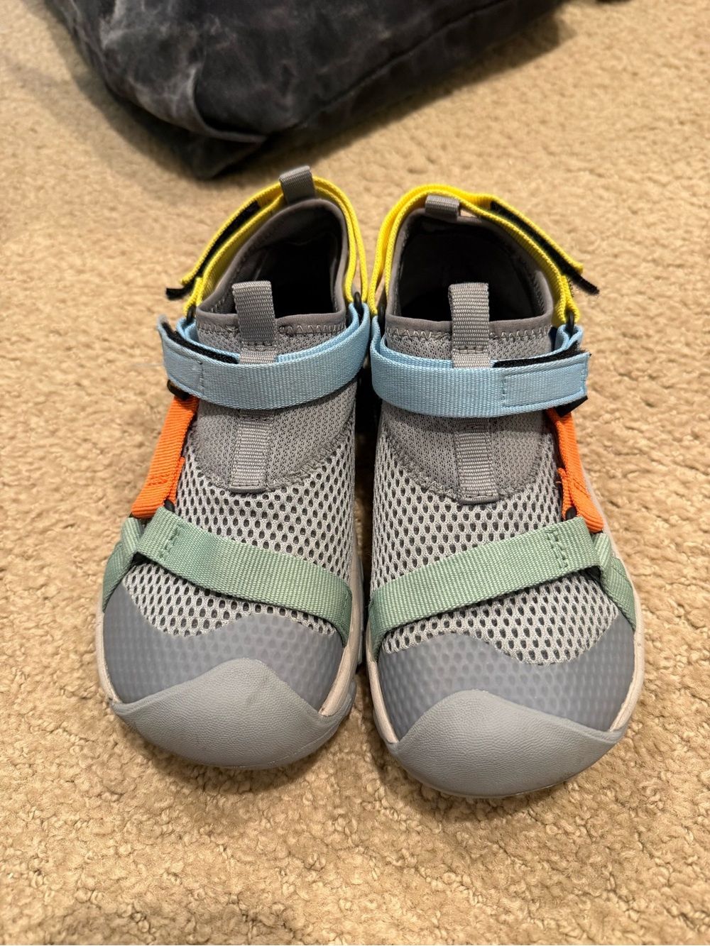 Teva Kids Gray Sneakers with Blue, Green, Orange & Yellow Accents